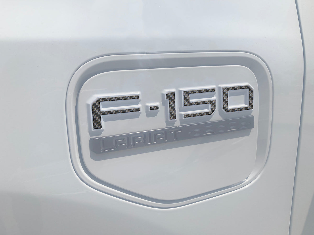 Charge Port Lid Letter Inserts Fits 2022-2027 Ford F-150 Lightning