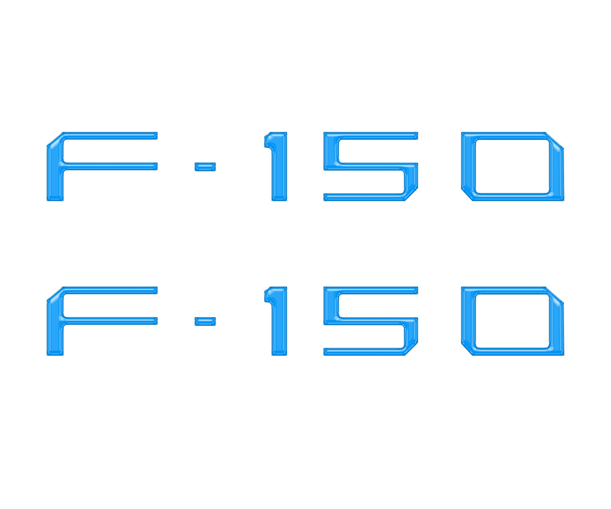 Charge Port Lid Letter Inserts Fits 2022-2027 Ford F-150 Lightning