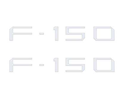 Charge Port Lid Letter Inserts Fits 2022-2027 Ford F-150 Lightning
