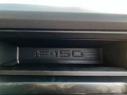 Passenger Cubby Letter Overlays Fits 2021-2027 Ford F-150 XL/STX