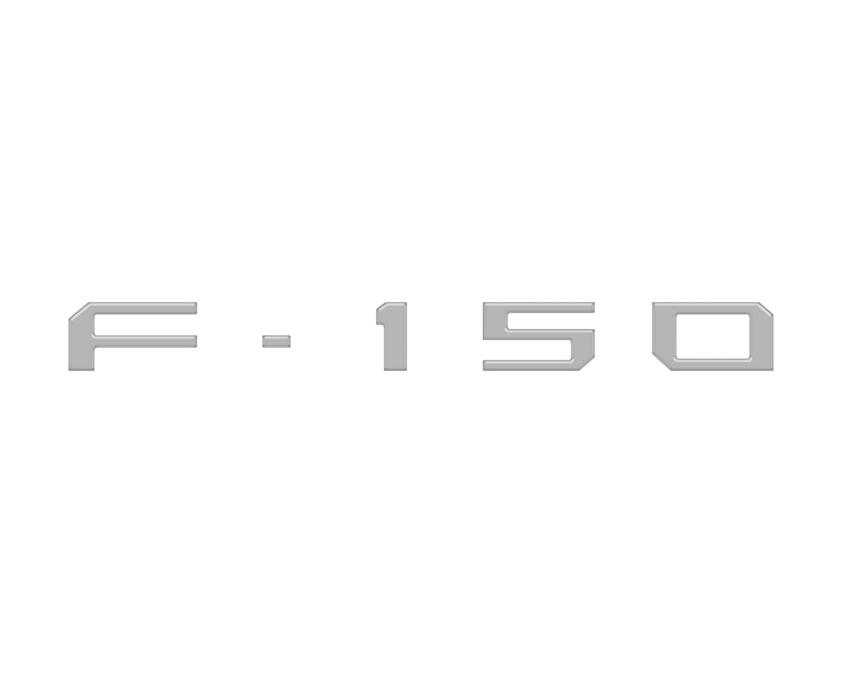 Passenger Cubby Letter Overlays Fits 2021-2027 Ford F-150 XL/STX