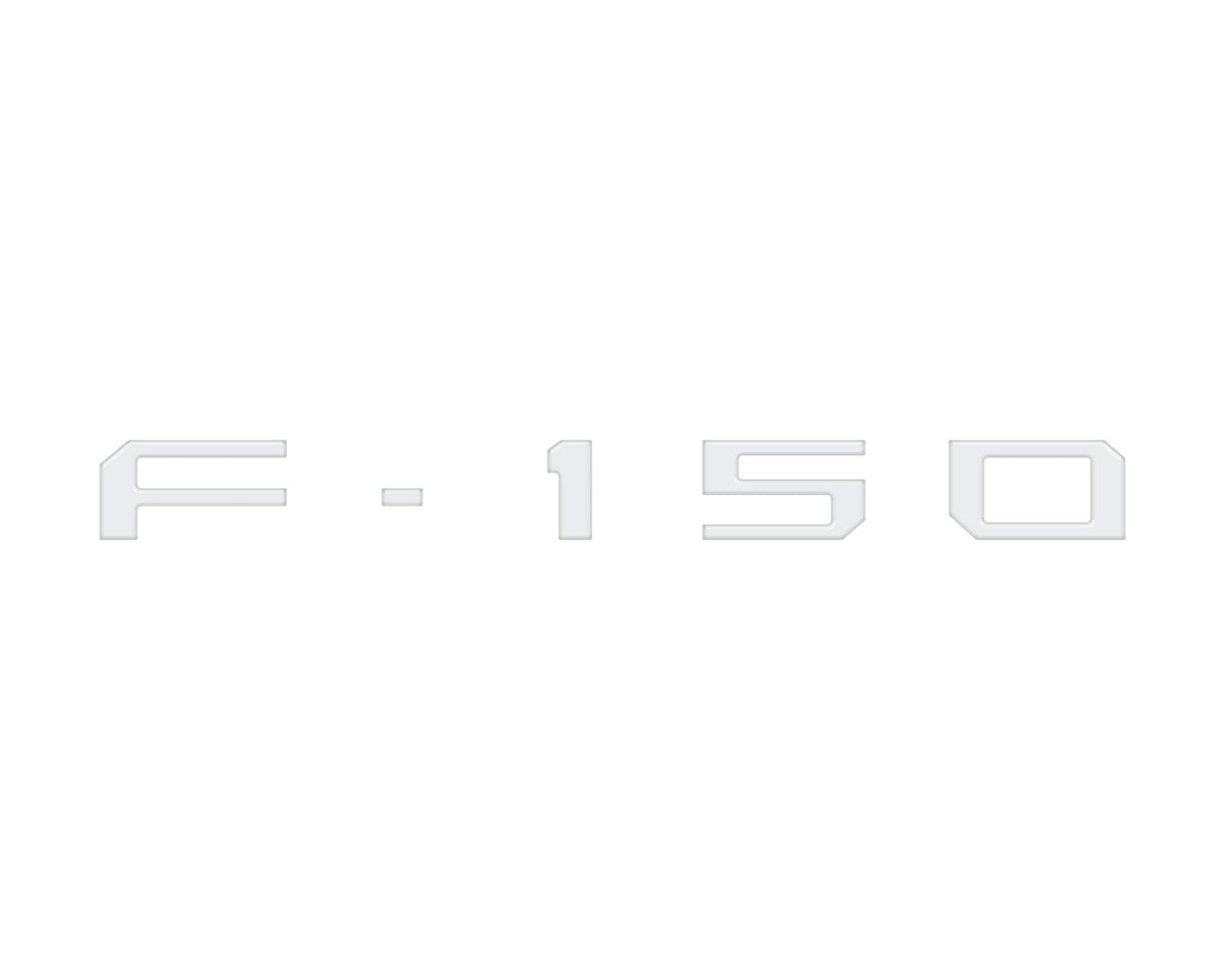 Passenger Cubby Letter Overlays Fits 2021-2027 Ford F-150 XL/STX