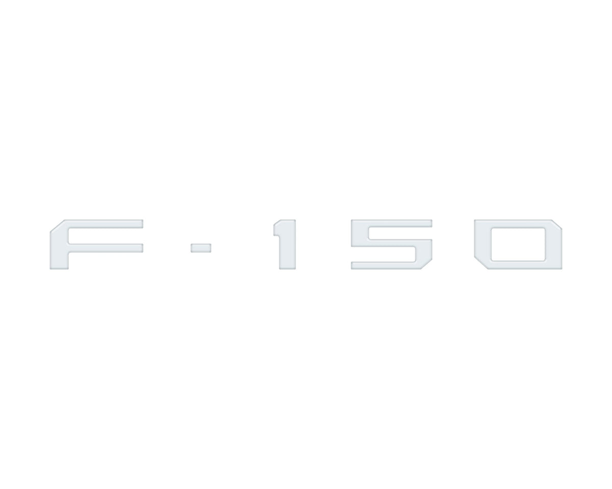 Passenger Cubby Letter Overlays Fits 2021-2027 Ford F-150 XL/STX