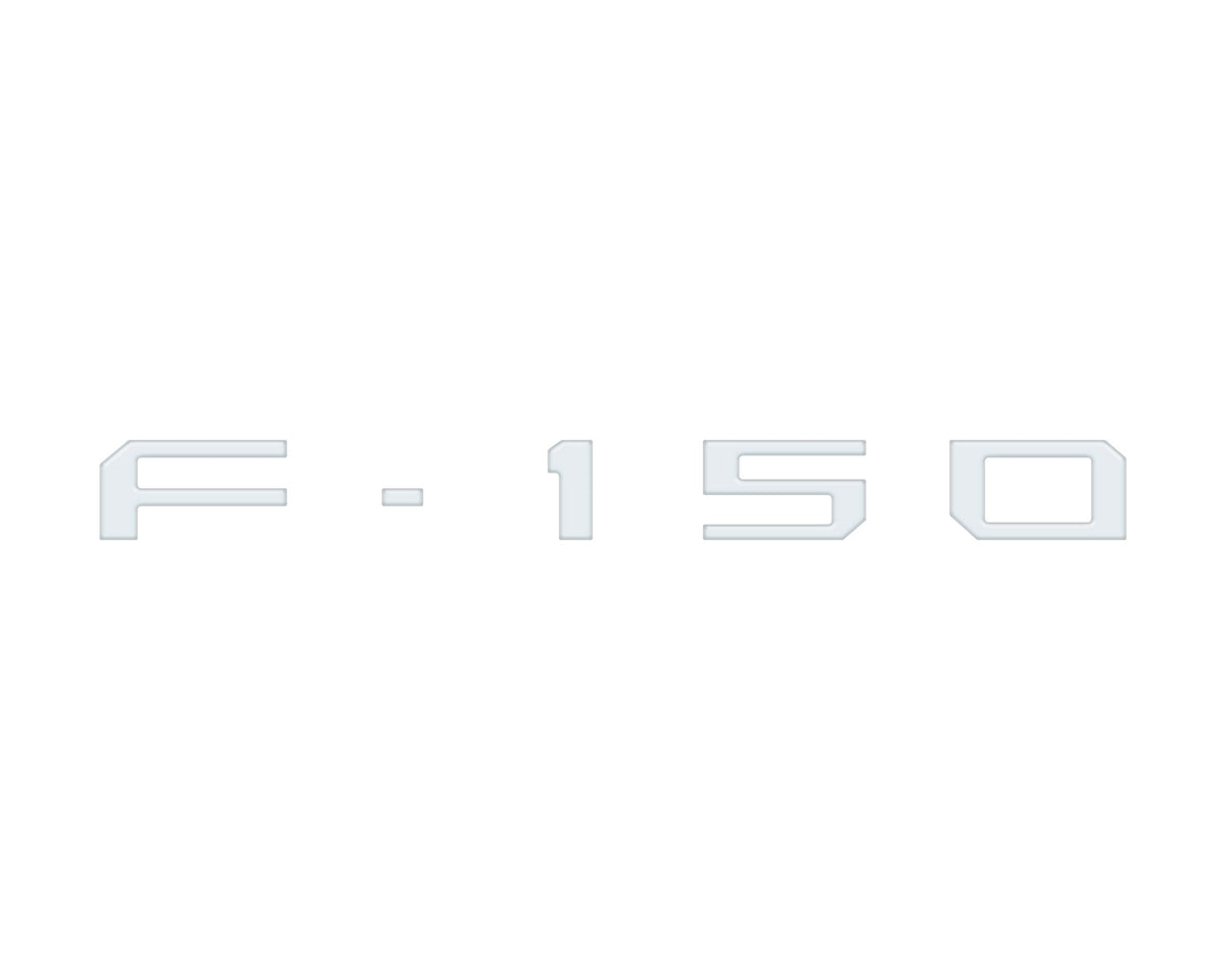 Passenger Cubby Letter Overlays Fits 2021-2027 Ford F-150 XL/STX