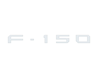 Passenger Cubby Letter Overlays Fits 2021-2027 Ford F-150 XL/STX