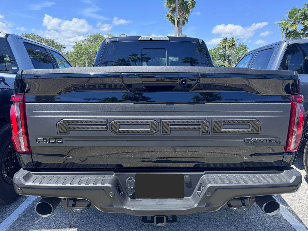 Raptor Tailgate Letter Overlays Fits 2021-2027 Ford F-150 Raptor