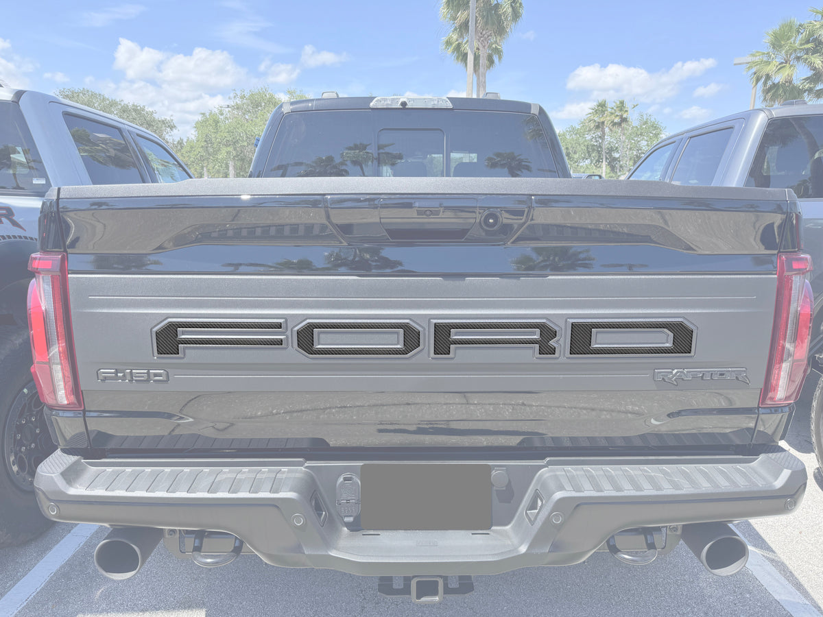 Raptor Tailgate Letter Overlays Fits 2021-2027 Ford F-150 Raptor