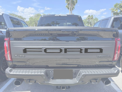 Raptor Tailgate Letter Overlays Fits 2021-2027 Ford F-150 Raptor
