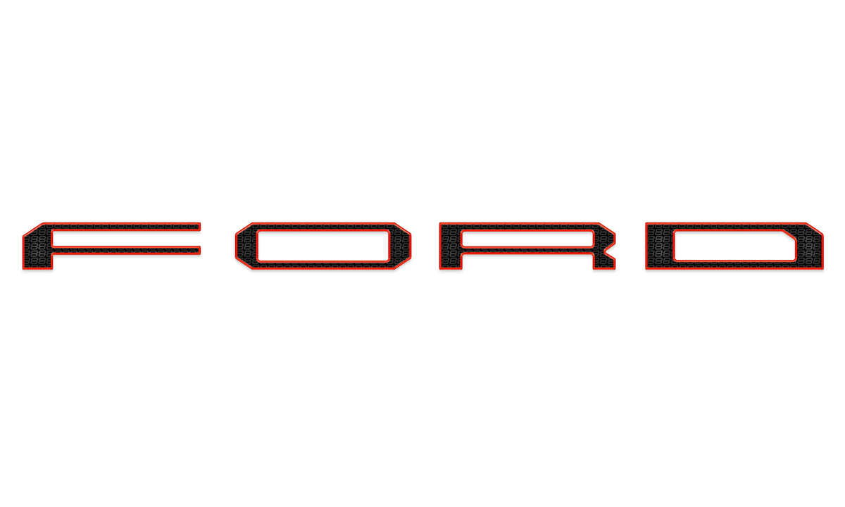 Raptor Tailgate Letter Overlays Fits 2021-2027 Ford F-150 Raptor