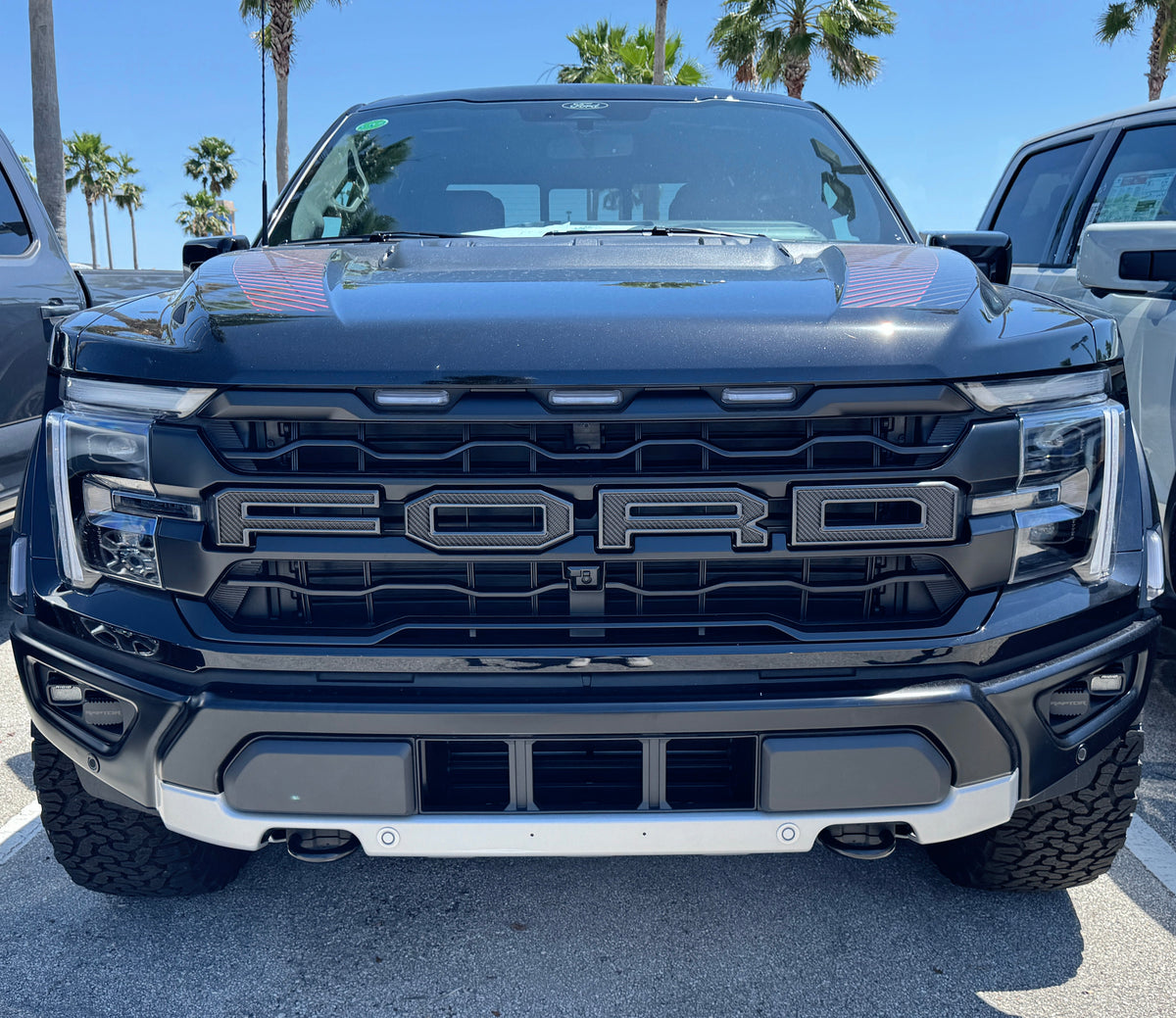 Raptor Front Grille Letters Fits 2021-2027 Ford F-150 Raptor