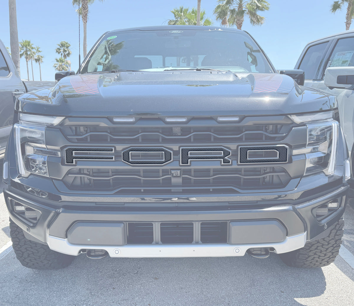 Raptor Front Grille Letters Fits 2021-2027 Ford F-150 Raptor