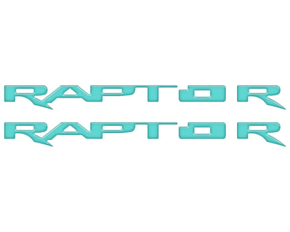 Running Board Emblem Overlays Fits 2017-2024 Ford F-150 Raptor