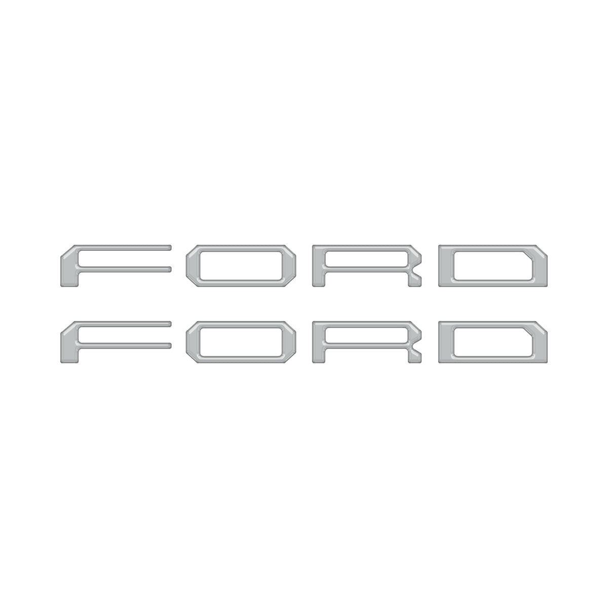 Tremor/Raptor Running Board Letter Inserts Fits 2025-2027 Ford F-150