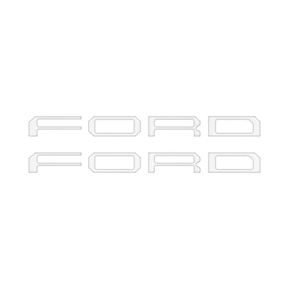 Passenger Cubby Letter Overlays Fits 2021-2027 Ford F-150 XL/STX