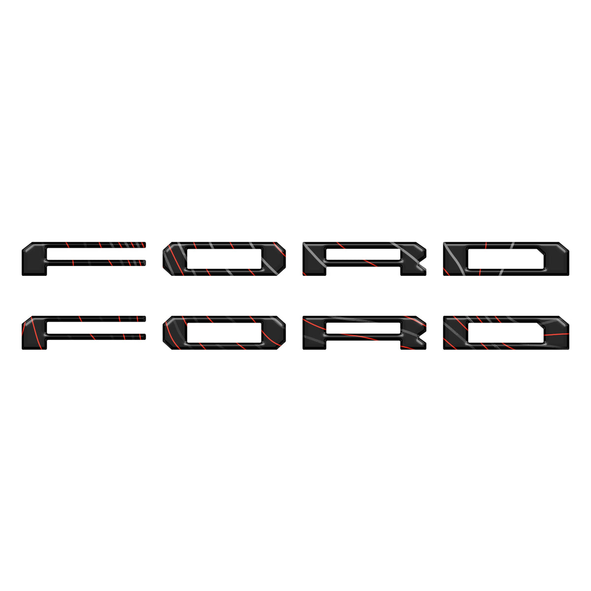 Lightning Running Board Overlays Fits 2022-2027 Ford F150 Lightning