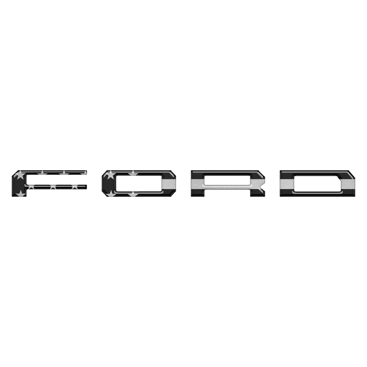 Inner Tailgate Letter Inserts Fits 2022-2027 Ford F-150 Lightning