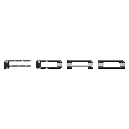 Lightning Rear Bumper Overlays Fits 2022-2027 Ford F-150 Lightning