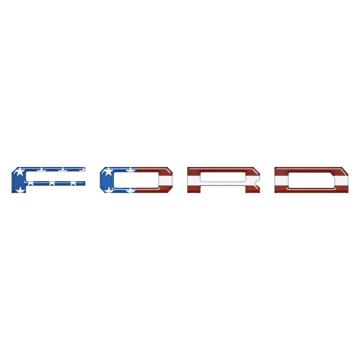 Inner Tailgate Letter Inserts Fits 2022-2027 Ford F-150 Lightning