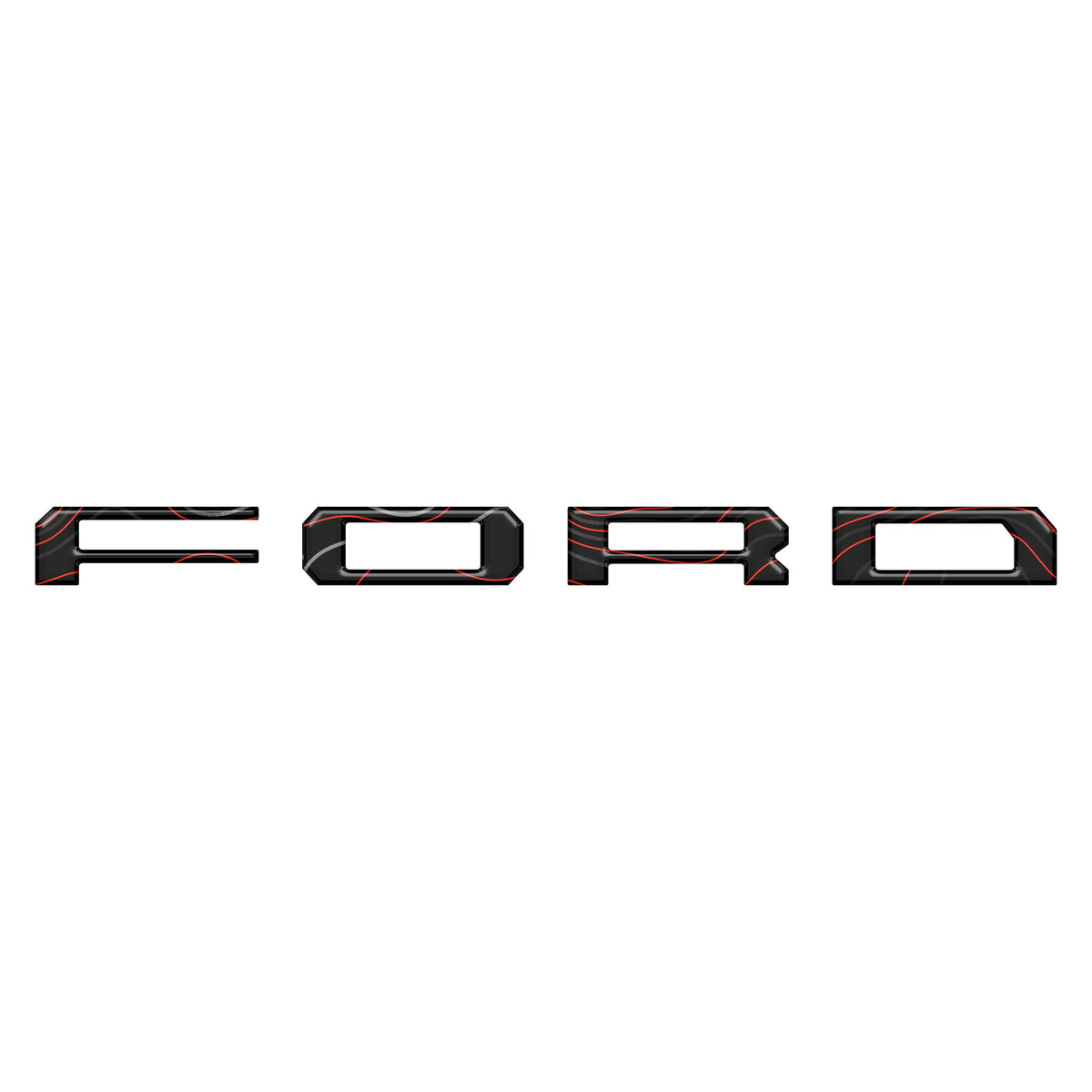Lightning Rear Bumper Overlays Fits 2022-2027 Ford F-150 Lightning