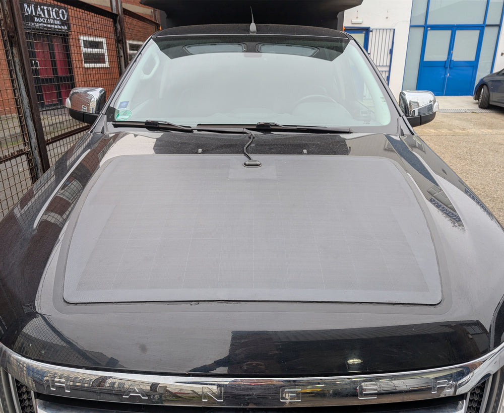 Ford Ranger PX1 (2011-2015) Lensun 100W Hood/Bonnet Flexible Solar Panel