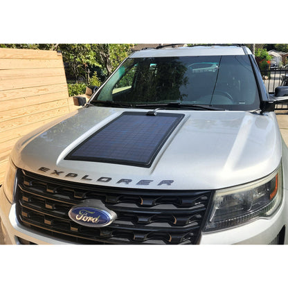Ford Explorer (2016-Present) Lensun 50W 12V Hood Flexible Solar Panel