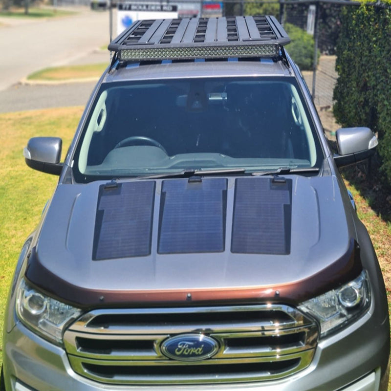 Ford Ranger T6 Lensun 115W 12V Bonnet Flexible Solar Panel – Pacific ...