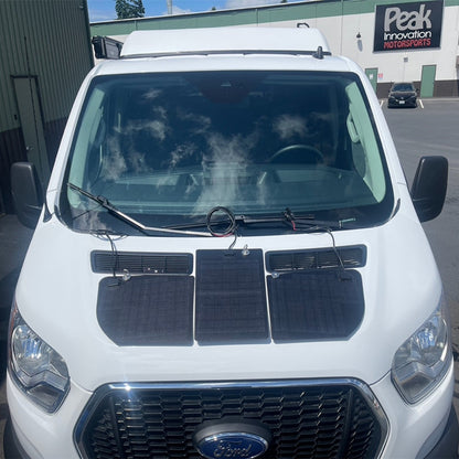 Ford Transit Cargo Lensun 40W 12V Hood Flexible Solar Panel