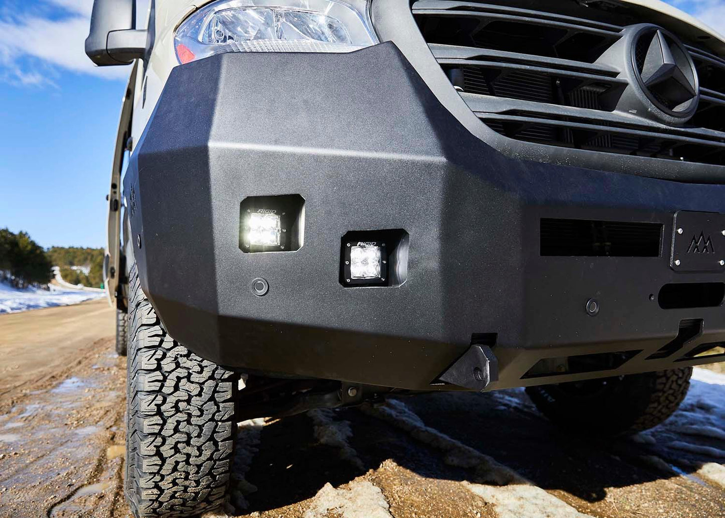 Mercedes Sprinter (2019+) Front Bumper [No Bull Bar] - Backwoods Adventure Mods