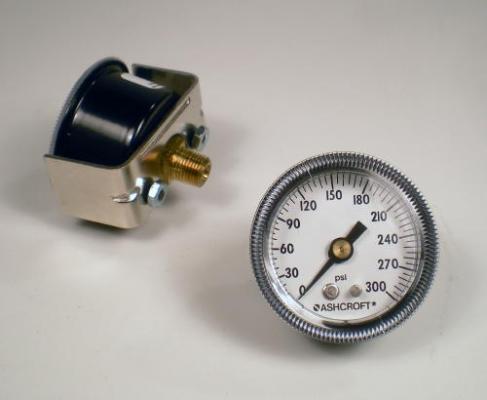 Panel Gauge 300 PSI 1.5 Inch Diameter 1/8 NPT Back Stem Power Tank