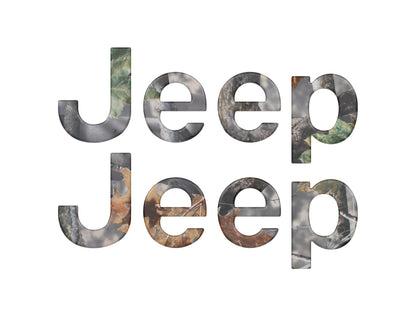 Driver & Passenger Side Emblem Overlays Fits 2019-2027 Jeep Gladiator