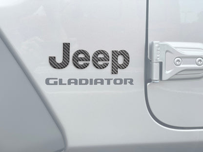 Driver & Passenger Side Emblem Overlays Fits 2019-2027 Jeep Gladiator