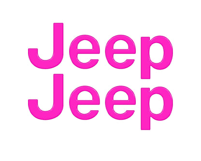 Driver & Passenger Side Emblem Overlays Fits 2019-2027 Jeep Gladiator