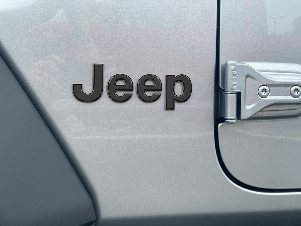 Driver & Passenger Side Letter Overlays Fits 2018-2027 Jeep Wrangler JL