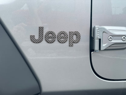 Driver & Passenger Side Letter Overlays Fits 2018-2027 Jeep Wrangler JL