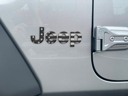 Driver & Passenger Side Letter Overlays Fits 2018-2027 Jeep Wrangler JL