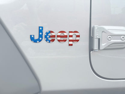 Driver & Passenger Side Letter Overlays Fits 2018-2027 Jeep Wrangler JL
