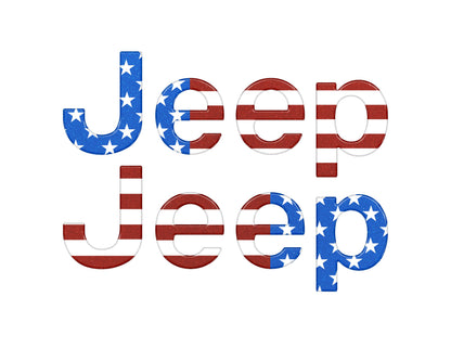 Driver & Passenger Side Letter Overlays Fits 2018-2027 Jeep Wrangler JL
