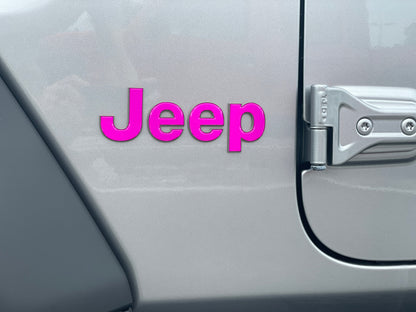 Driver & Passenger Side Letter Overlays Fits 2018-2027 Jeep Wrangler JL