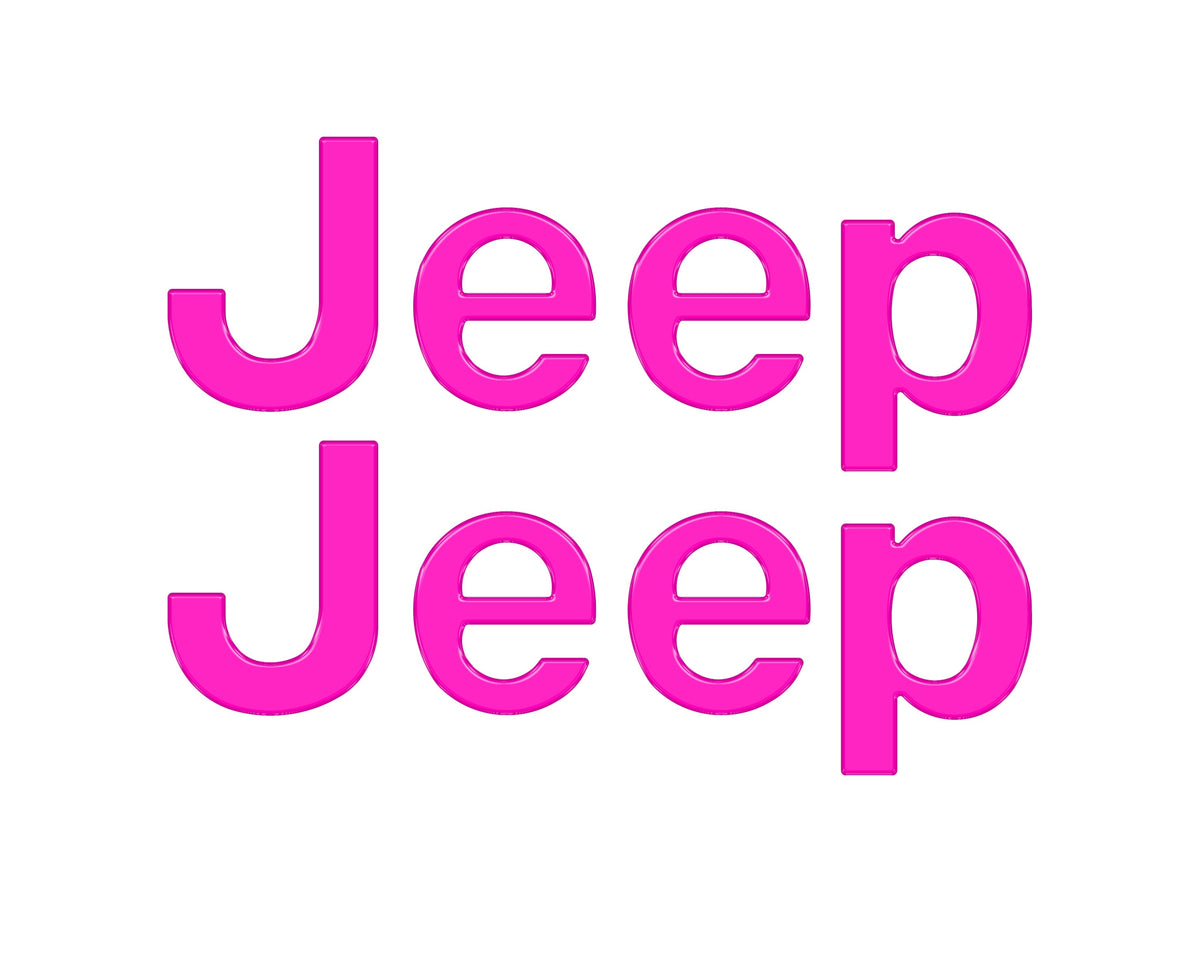 Driver & Passenger Side Letter Overlays Fits 2018-2027 Jeep Wrangler JL