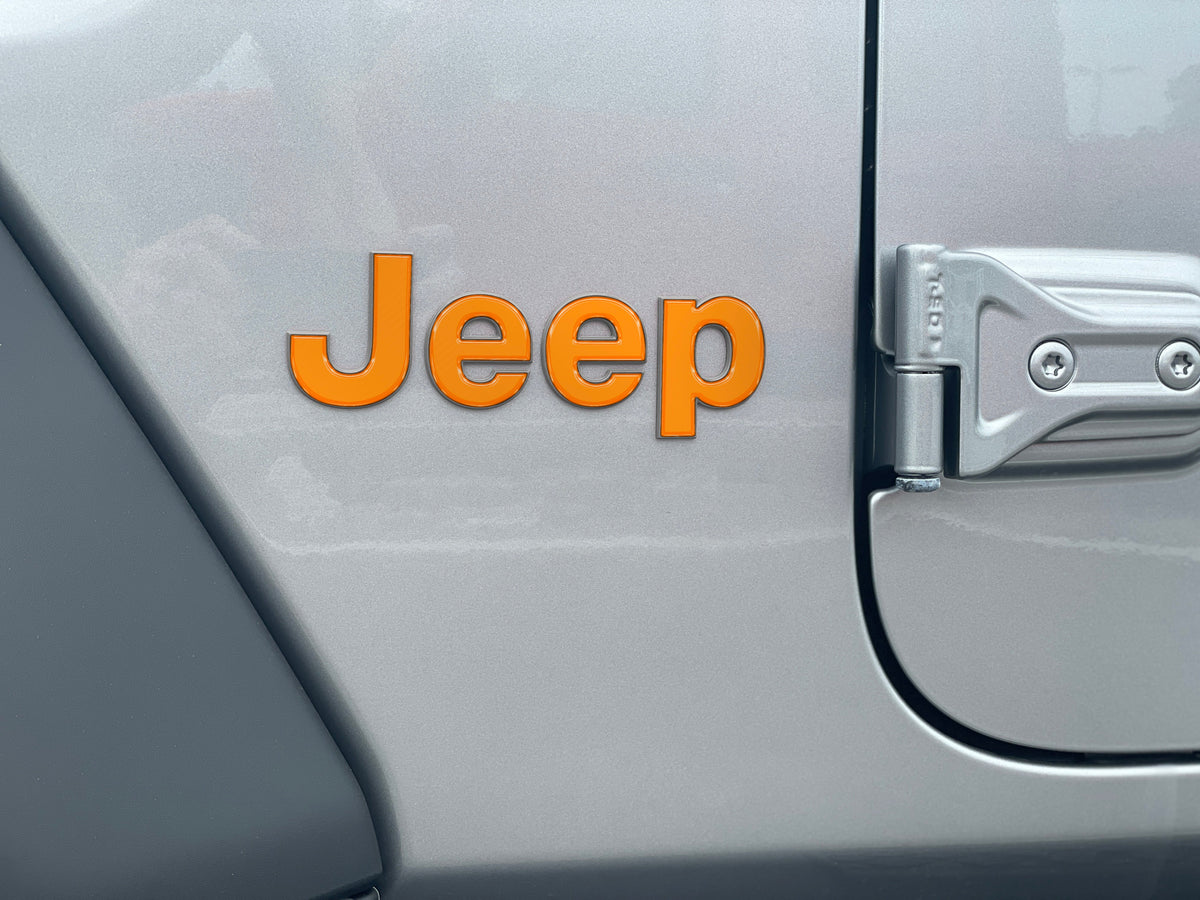 Driver & Passenger Side Letter Overlays Fits 2018-2027 Jeep Wrangler JL