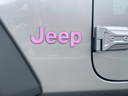 Driver & Passenger Side Letter Overlays Fits 2018-2027 Jeep Wrangler JL