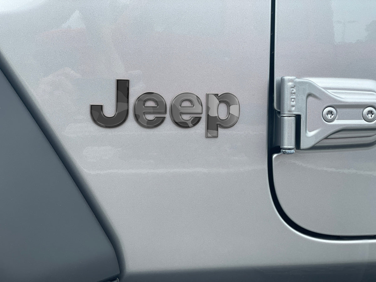 Driver & Passenger Side Letter Overlays Fits 2018-2027 Jeep Wrangler JL