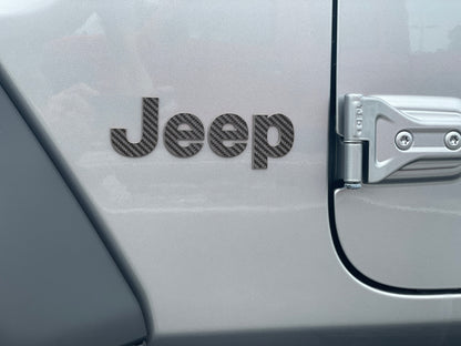Driver & Passenger Side Letter Overlays Fits 2018-2027 Jeep Wrangler JL
