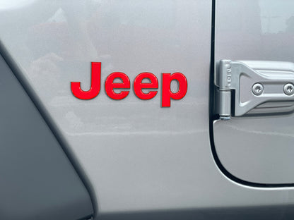 Driver & Passenger Side Letter Overlays Fits 2018-2027 Jeep Wrangler JL