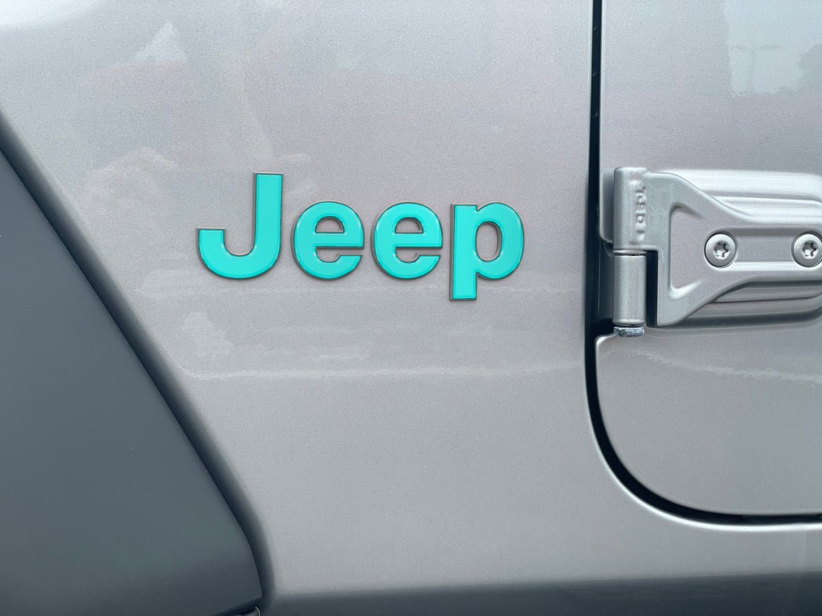 Driver & Passenger Side Letter Overlays Fits 2018-2027 Jeep Wrangler JL