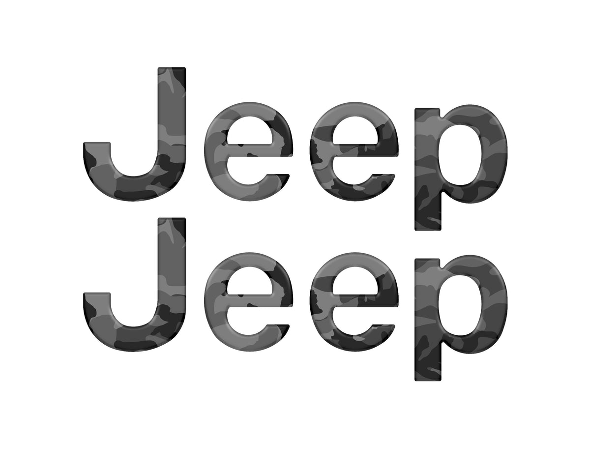 Driver & Passenger Side Letter Overlays Fits 2018-2027 Jeep Wrangler JL