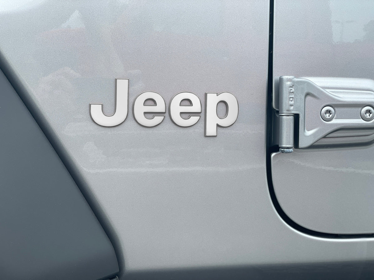Driver & Passenger Side Letter Overlays Fits 2018-2027 Jeep Wrangler JL
