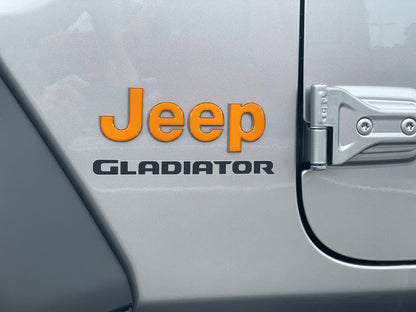 Driver & Passenger Side Emblem Overlays Fits 2019-2027 Jeep Gladiator