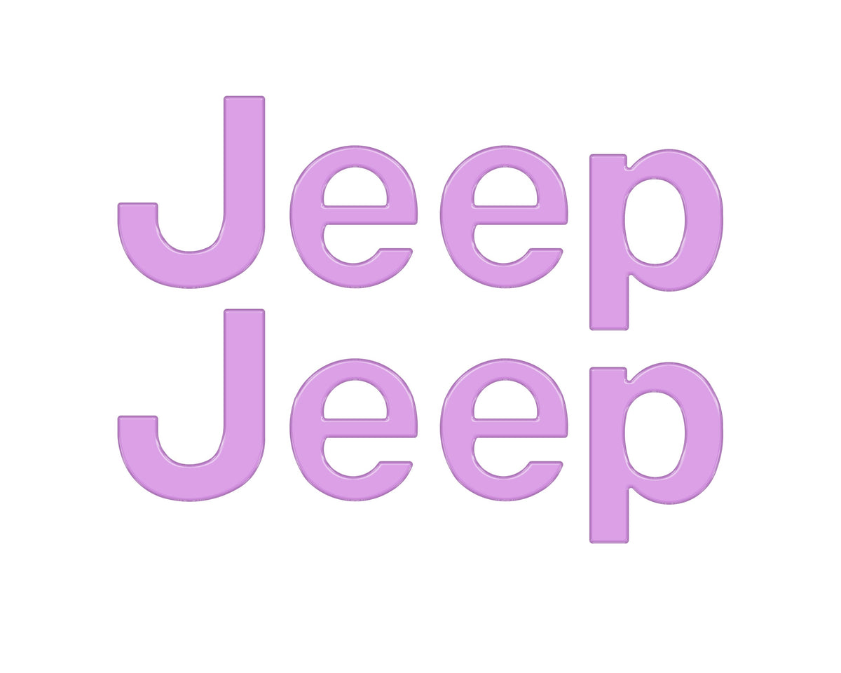 Driver & Passenger Side Emblem Overlays Fits 2019-2027 Jeep Gladiator
