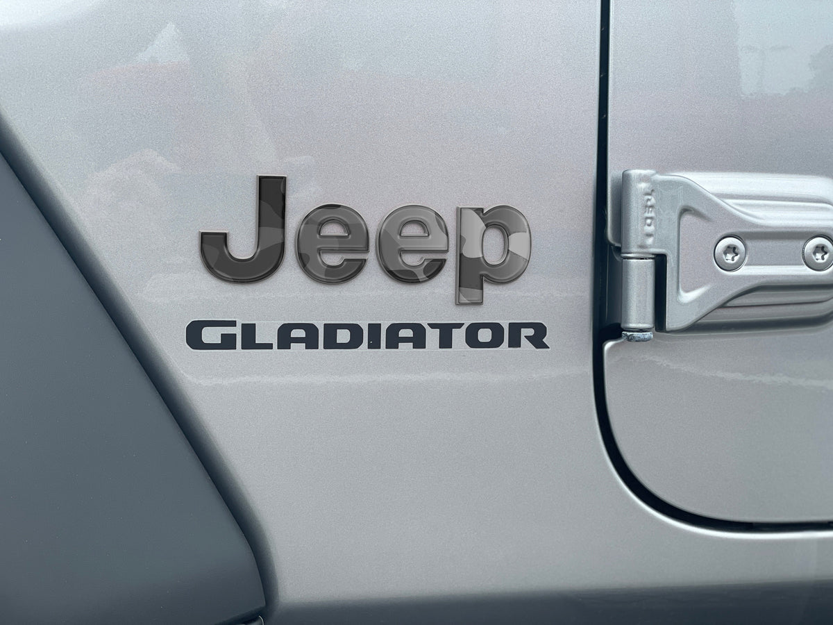 Driver & Passenger Side Emblem Overlays Fits 2019-2027 Jeep Gladiator